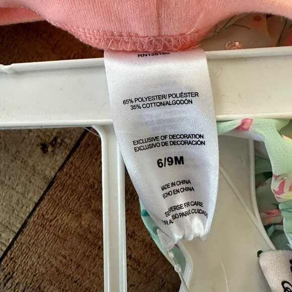 Little Lass Baby Girls Spring Floral Ruffle Dress and Legging Set -6/9M - Picture 6 of 8